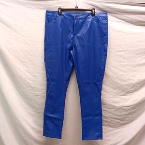 Vega Jeans Faux Vegan Leather Pants 16 NWT